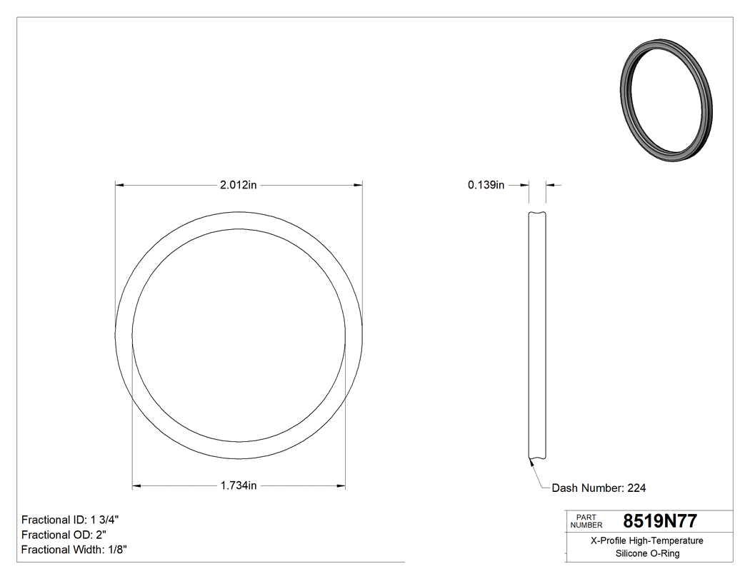 Technical drawing - 8519N77